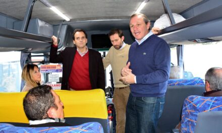 Llamosas recorrió obras en su primer año de gestión