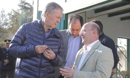 Schiaretti visitó la obra de gas en General Cabrera