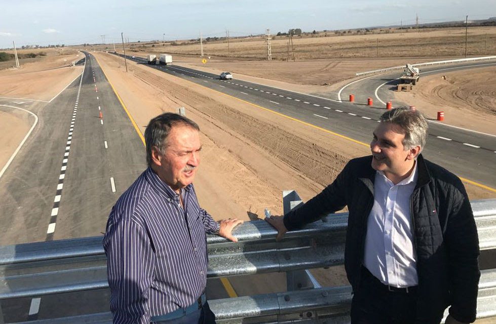 Schiaretti y Llaryora recorrieron la Variante Perilago Almafuerte