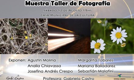 Se realizará la Muestra del Taller de Fotografía en General Deheza