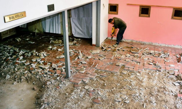 Comenzaron las obras de refacción en la Biblioteca Popular Mariano Moreno