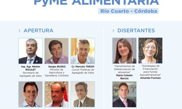 El jueves 28 se realizará un seminario para PyMEs alimentarias