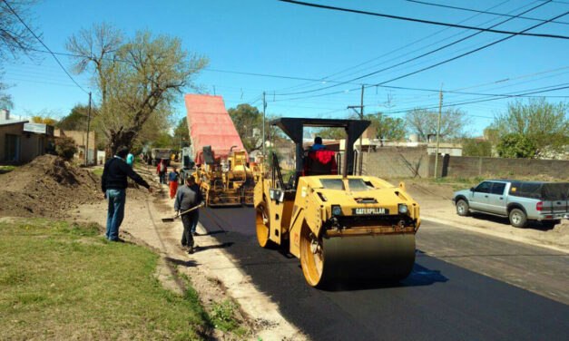 Avanzan las obras de infraestructura vial en Banda Norte