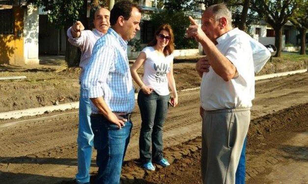 Llamosas recorrió obras de infraestructura vial en Banda Norte