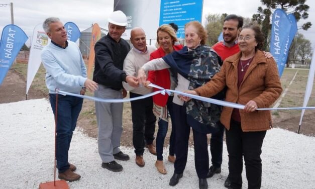 Se inauguró la primera etapa del plan Hábitat en Berrotarán