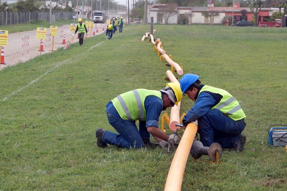 Comenzó la obra de tendido de la red domiciliaria de gas en Reducción