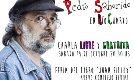 Pedro Saborido en la Feria del Libro «Juan Filloy»