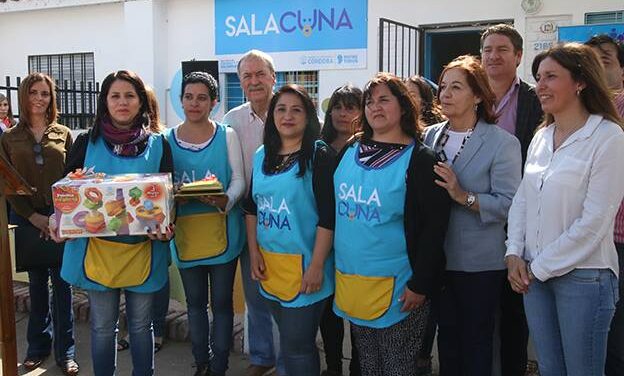 En barrio Ferroviario, Schiaretti inauguró la sala cuna número 303