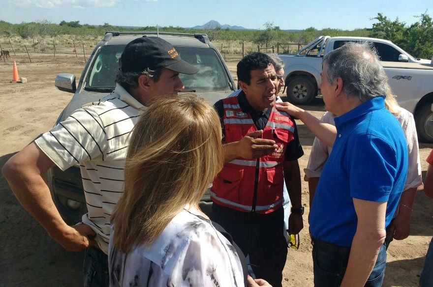 Massei recorrió la zona afectada por los incendios