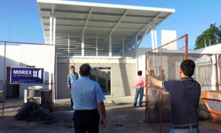 Llamosas recorrió la obra del Dispensario S24 de Alberdi