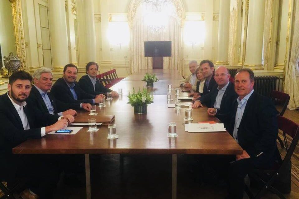 Intendentes de la región reunidos con Marcos Peña