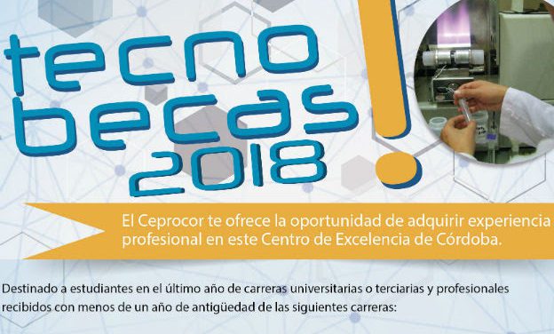 El Ceprocor lanzó tecnobecas para prácticas profesionales