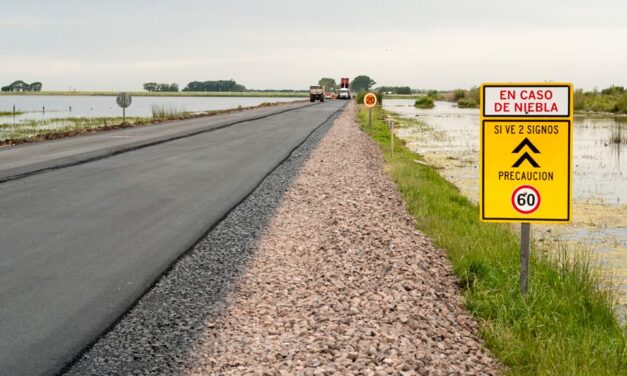 Arias: Quedó habilitada la ruta 8