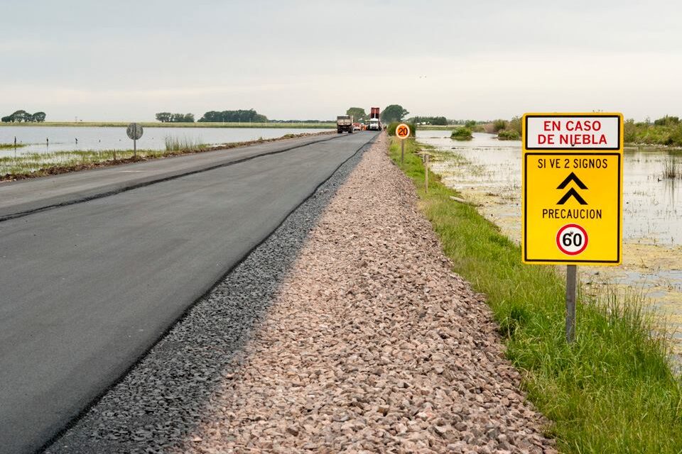Arias: Quedó habilitada la ruta 8