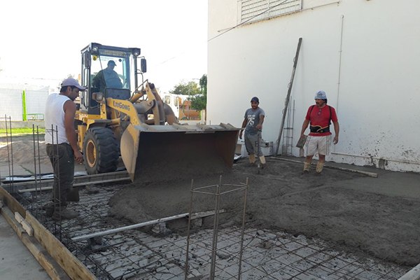 Plan Aurora: se construye un aula en la escuela José María Paz