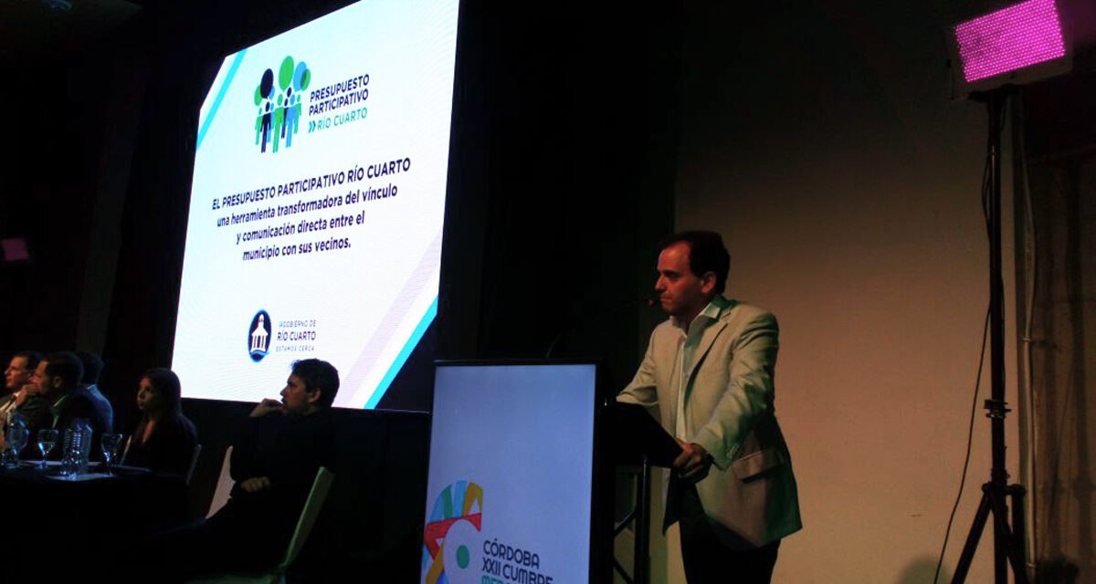 Llamosas disertó en la Cumbre de Mercociudades
