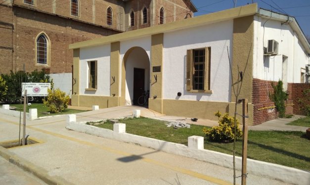 Refacciones en el edificio de la policía