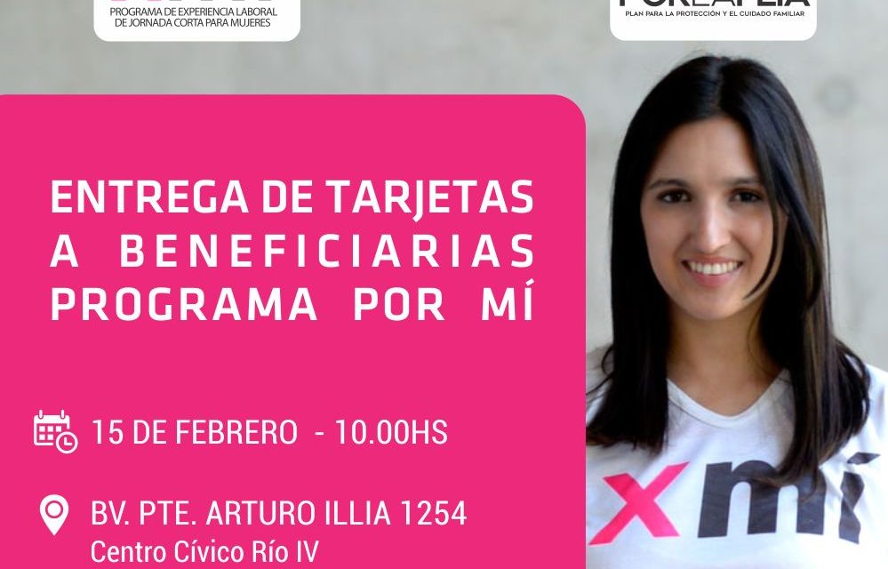 Entrega de tarjetas de débito del programa «Por Mí»