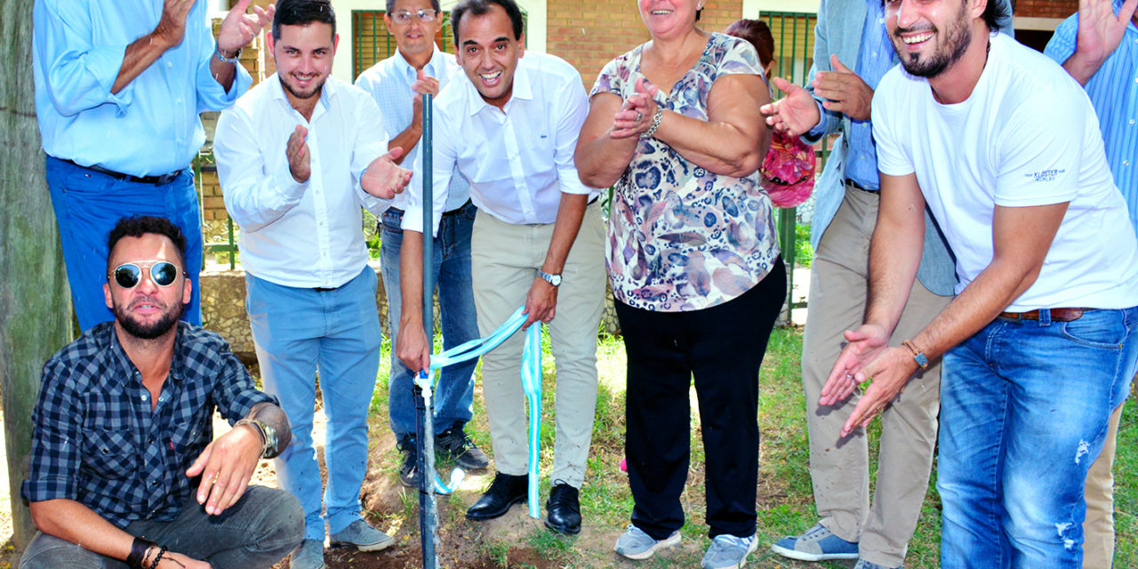Quedó habilitada la red de agua potable en el barrio Trulala