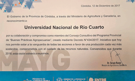 La Provincia otorgó un reconocimiento a Agronomía y Veterinaria