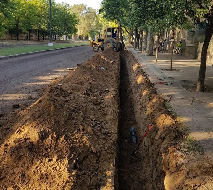 Comenzó la obra de agua potable en Arias