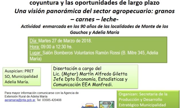 Jornada sobre escenarios económicos en el sector agropecuario