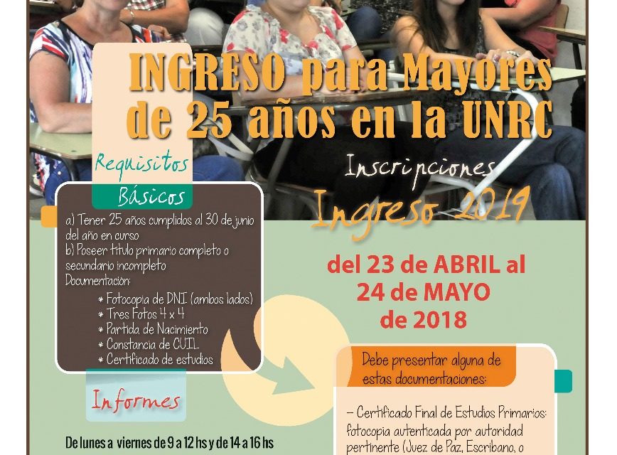 El 23 de abril comienzan las inscripciones del programa «Potenciar la Graduación 2019»