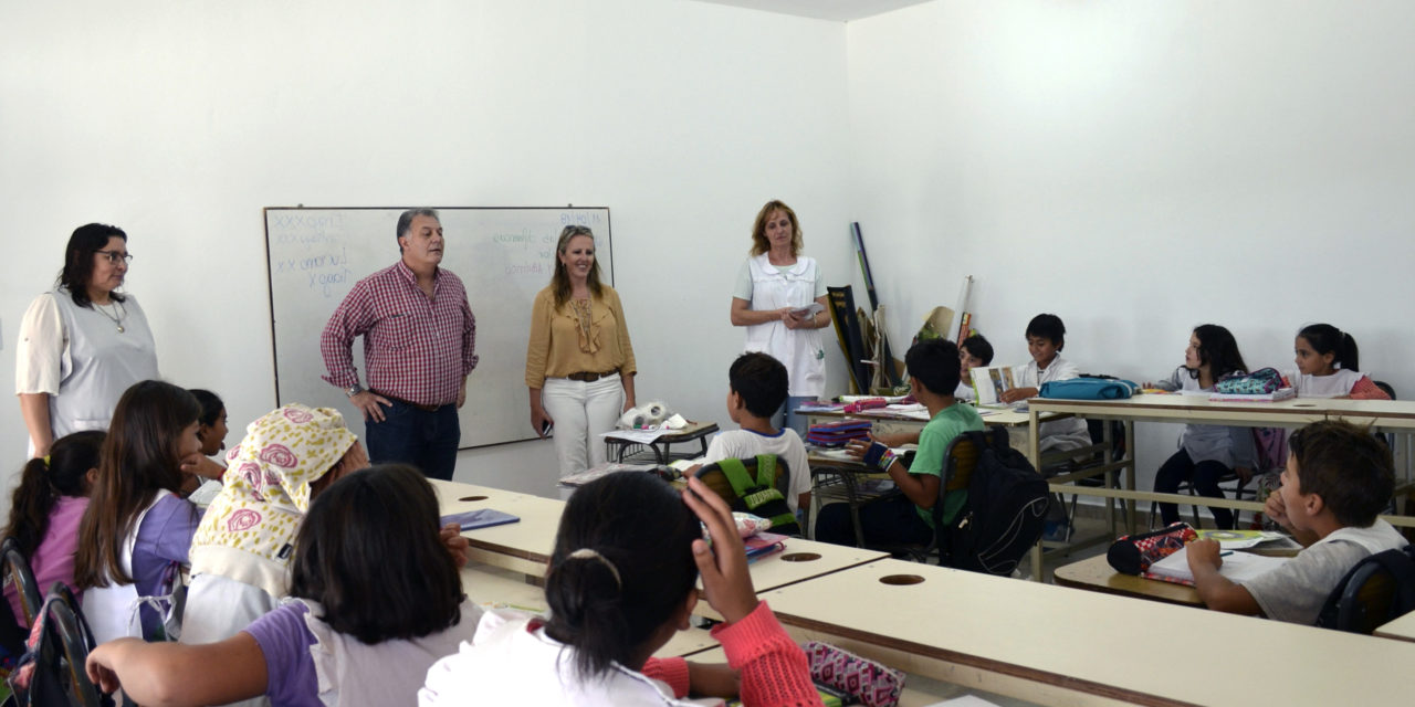 Finalizó la construcción de dos aulas en la escuela «María Teresa Bedoni»