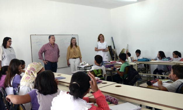 Finalizó la construcción de dos aulas en la escuela «María Teresa Bedoni»