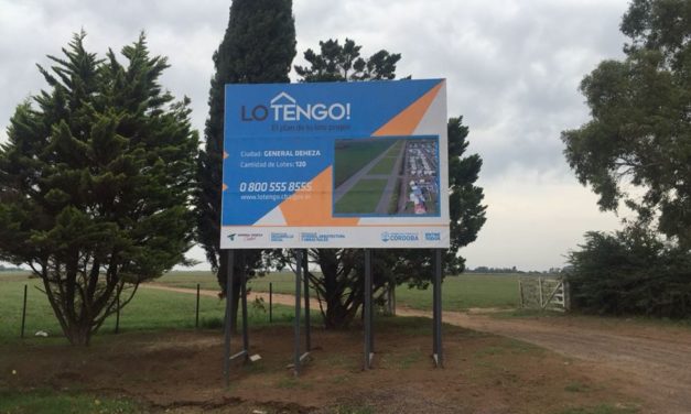 General Deheza: se sortearán 5 terrenos del programa «Lo Tengo»