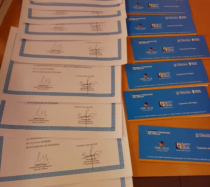 Micropréstamos línea 2 para Las Acequias