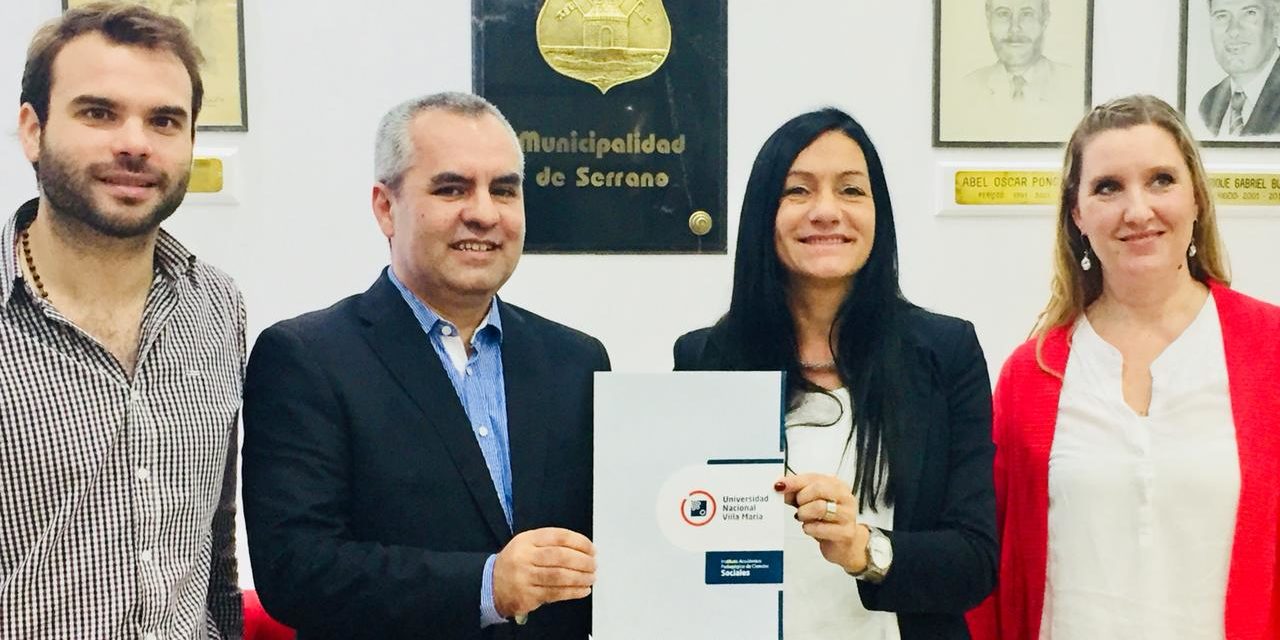 El municipio de Serrano firmó un convenio con la Universidad de Villa María