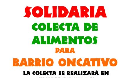 Campaña de alimentos para barrio Oncativo