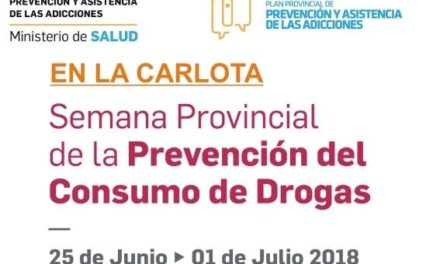La Carlota: comenzó la «semana provincial de la prevención del consumo de drogas»