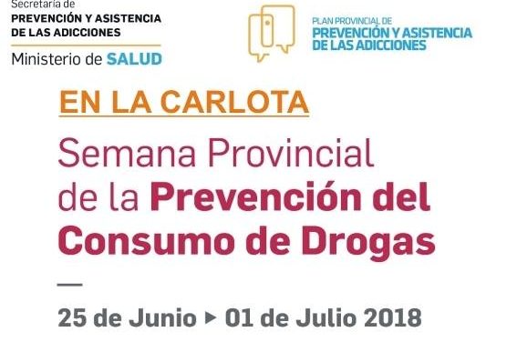La Carlota: comenzó la «semana provincial de la prevención del consumo de drogas»