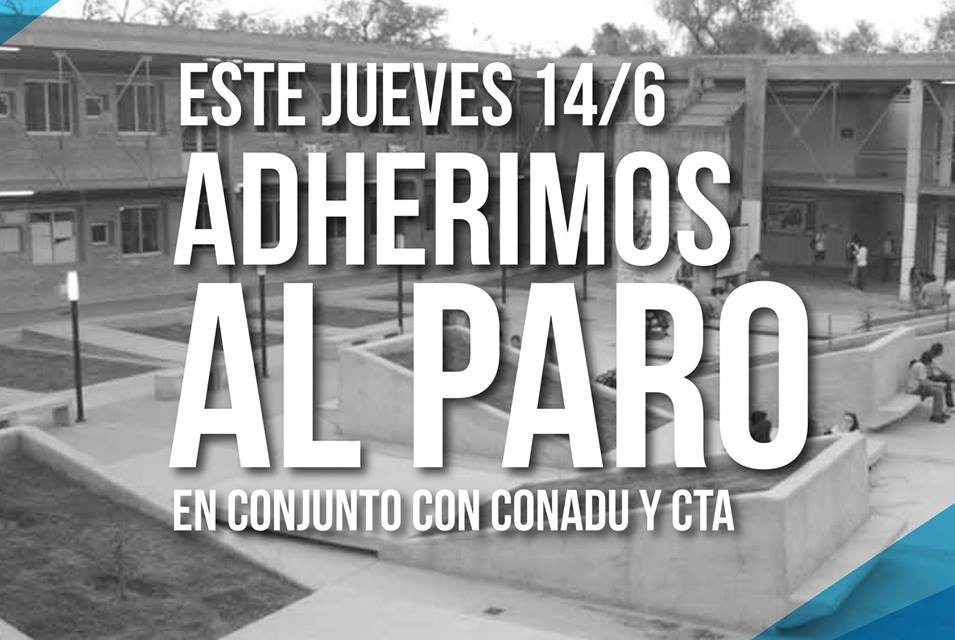 UNRC: docentes, nodocentes y estudiantes adhieren al paro con movilización de hoy
