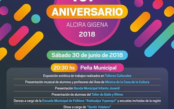 Gran Peña por el 107° Aniversario de Gigena
