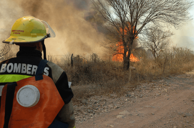 Riesgo muy alto de incendios en toda la provincia