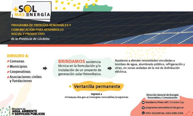 Energías renovables para el desarrollo social y productivo