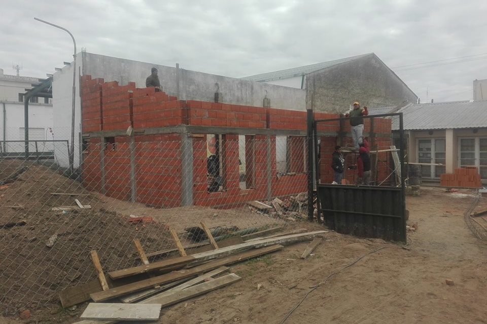 Villa Huidobro: se construye un aula para el Jardín «Merceditas de San Martín»