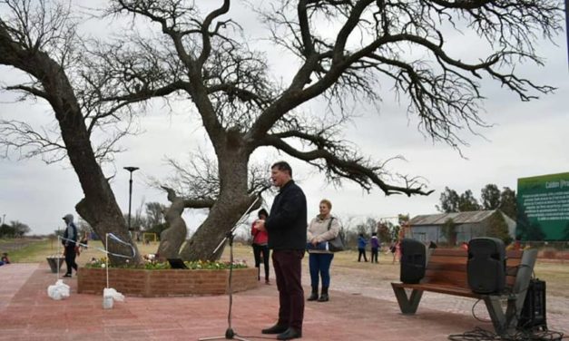 Se inauguró un espacio de recreación en La Cautiva