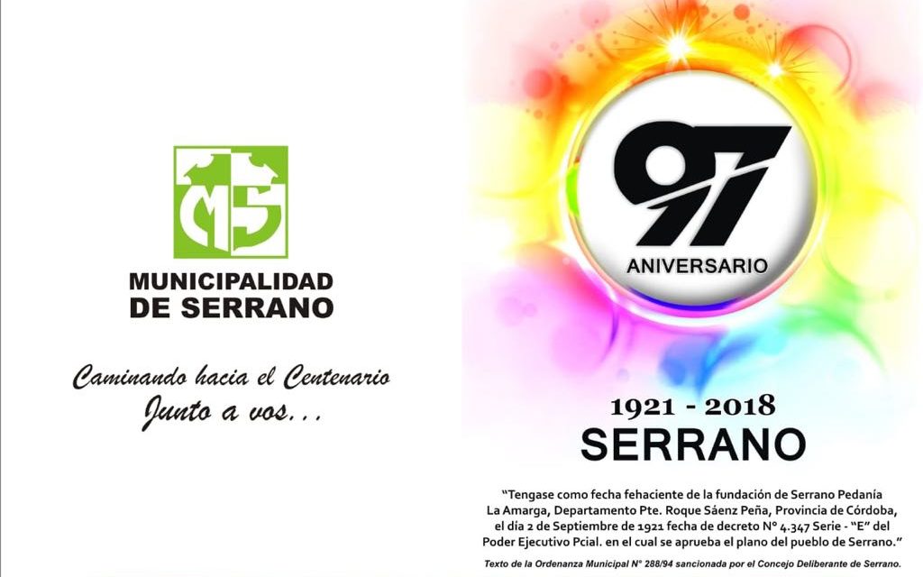 Mes Aniversario de la localidad de Serrano