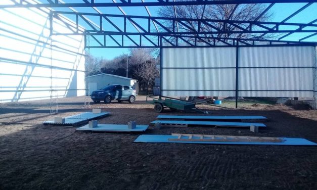 Se construye el nuevo corralón comunal en Suco