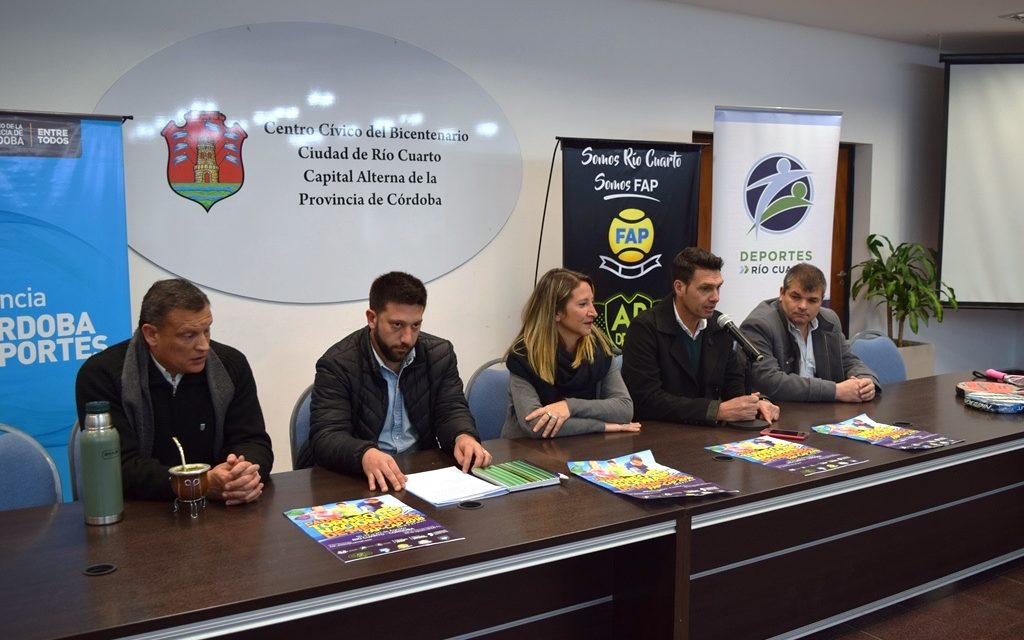Se presentó el Torneo Nacional de Padel de Menores en Río Cuarto