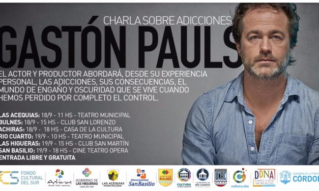 Gaston Pauls disertará sobre adicciones en Río Cuarto