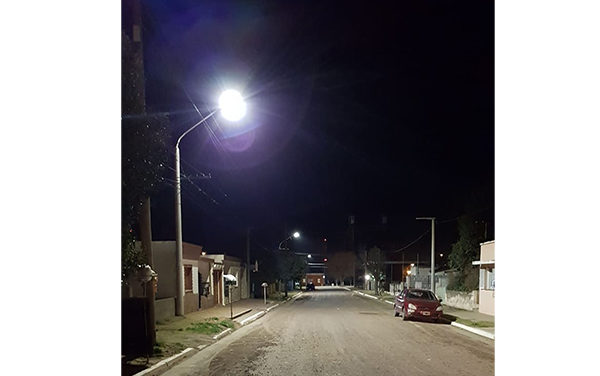 Se instalan en Alcira Gigena más de 200 luces led