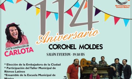 Coronel Moldes celebra su 114° aniversario