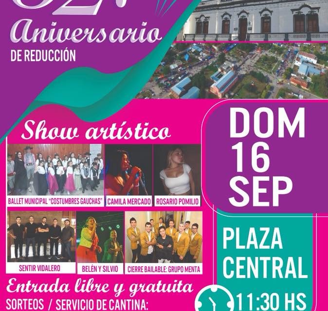 Reducción festeja su 327° aniversario