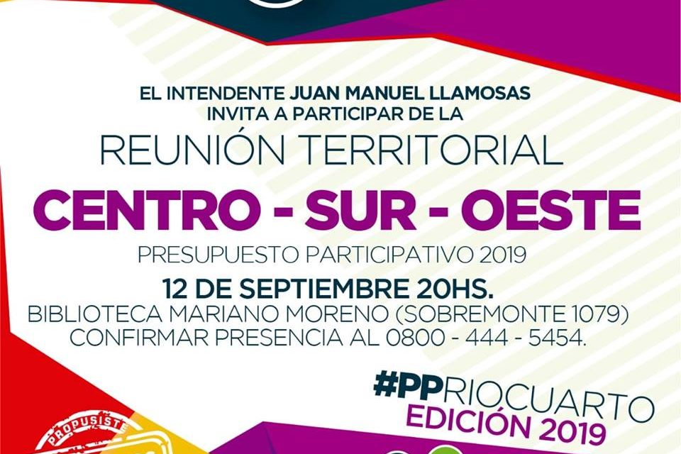 Reunión territorial del presupuesto participativo en la Biblioteca Mariano Moreno