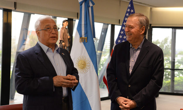 Schiaretti se reunió con el embajador de los Estados Unidos